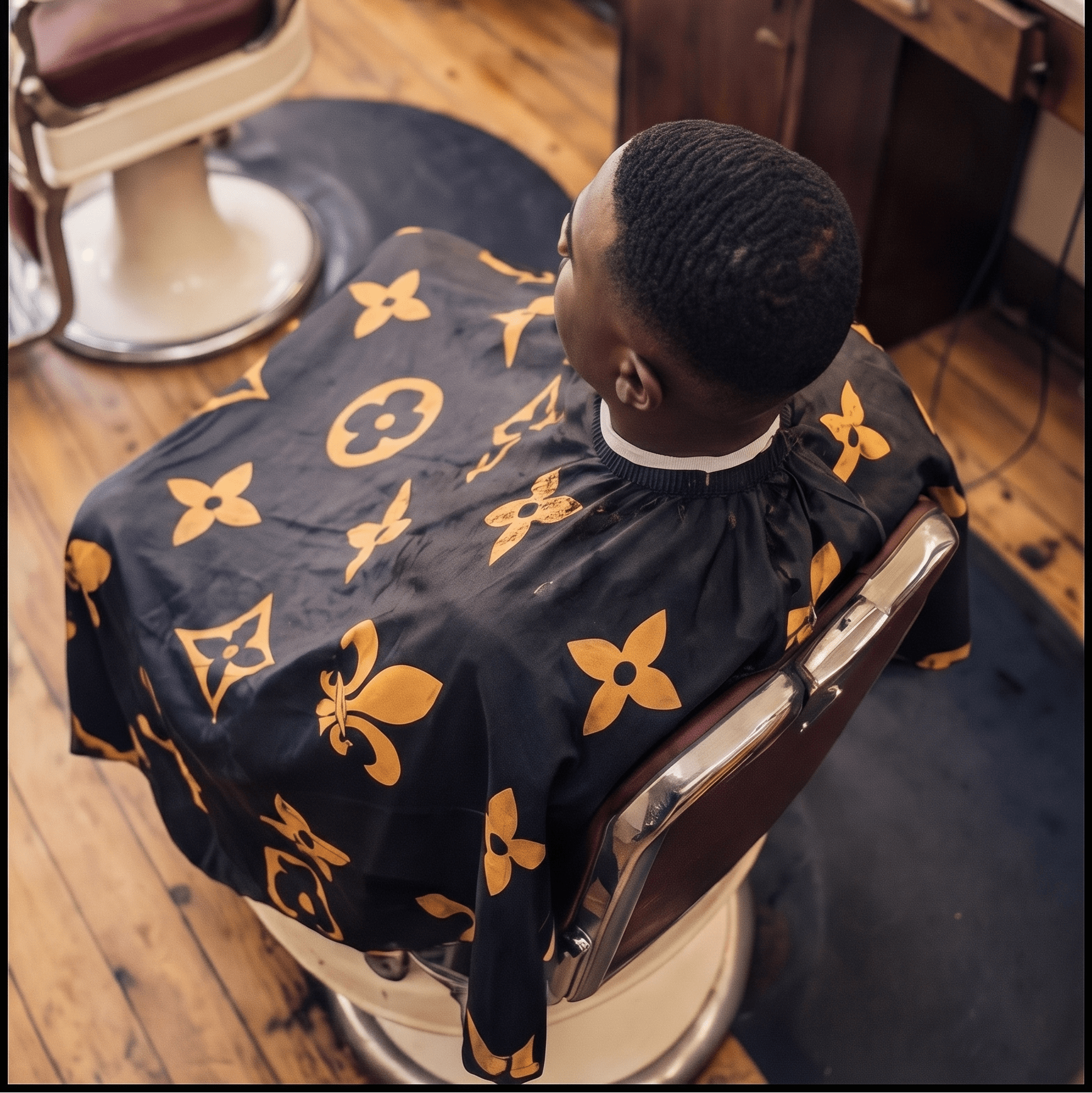 BlackFleurdeis™ - Premium Barber Salon Hair Cape - HUST LIFE