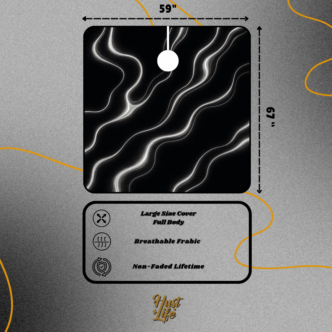 NoirFlow™ - Premium Barber Salon Hair Cape - HUST LIFE