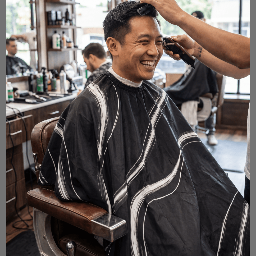 NoirFlow™ - Premium Barber Salon Hair Cape - HUST LIFE
