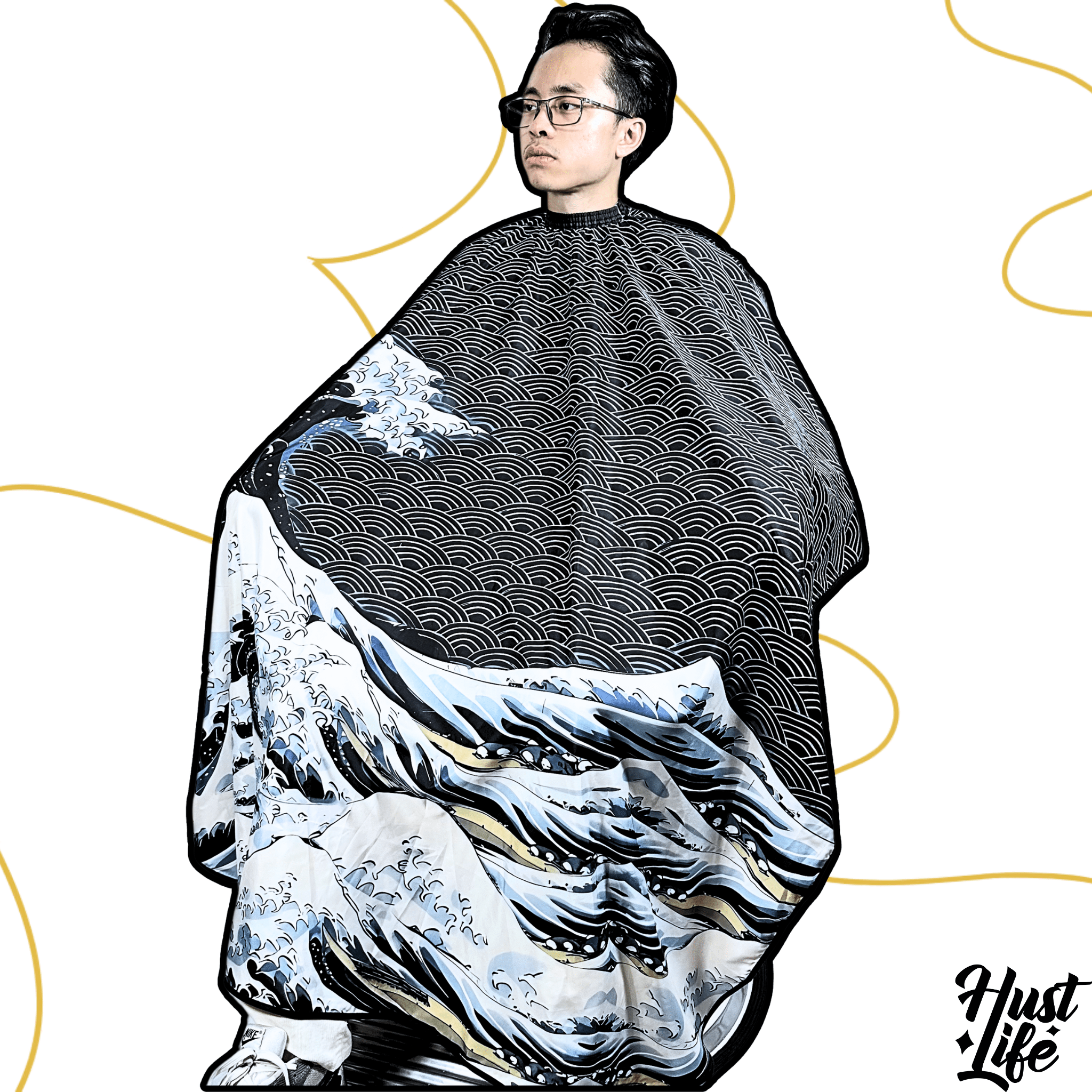 Tsunami™ - Premium Barber Hair Cape - HUST LIFE