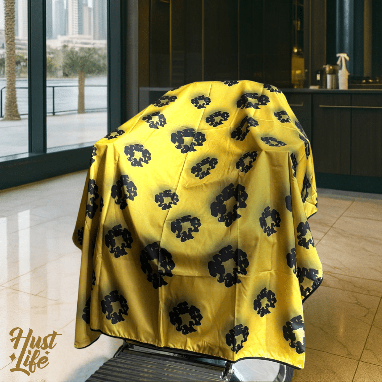 Yellow - Premium Barber Salon Hair Cape - HUST LIFE